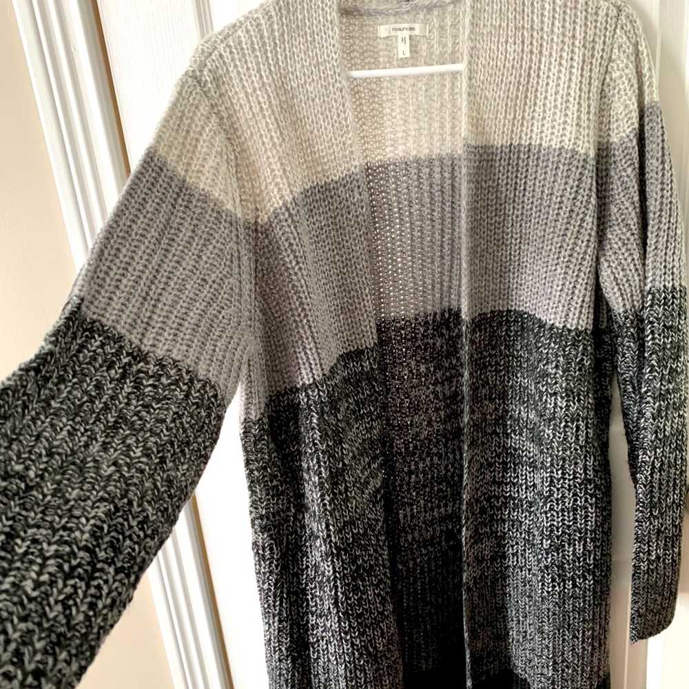 Long ombré cardigan